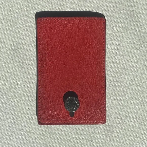 Hermes Chevre Mysore Diabolo Card Holder Case Rouge Tomate - Picture 6 of 6